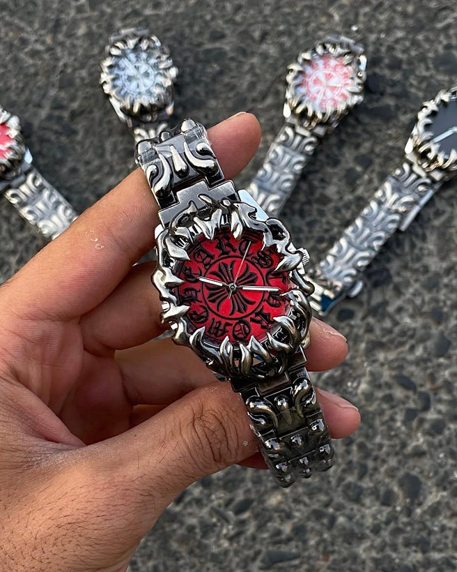 ساعت کروم هارتز Chrome Hearts قرمز