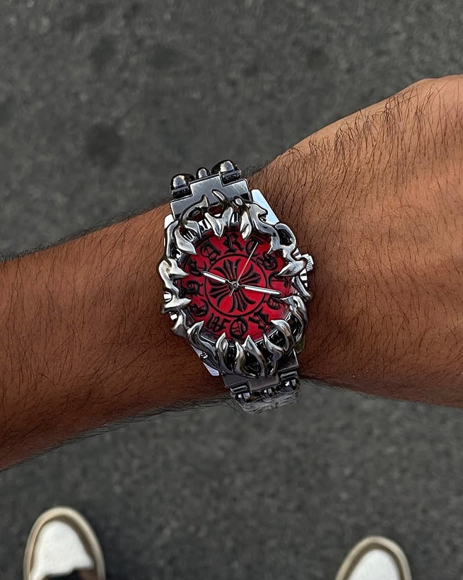 ساعت کروم هارتز Chrome Hearts قرمز