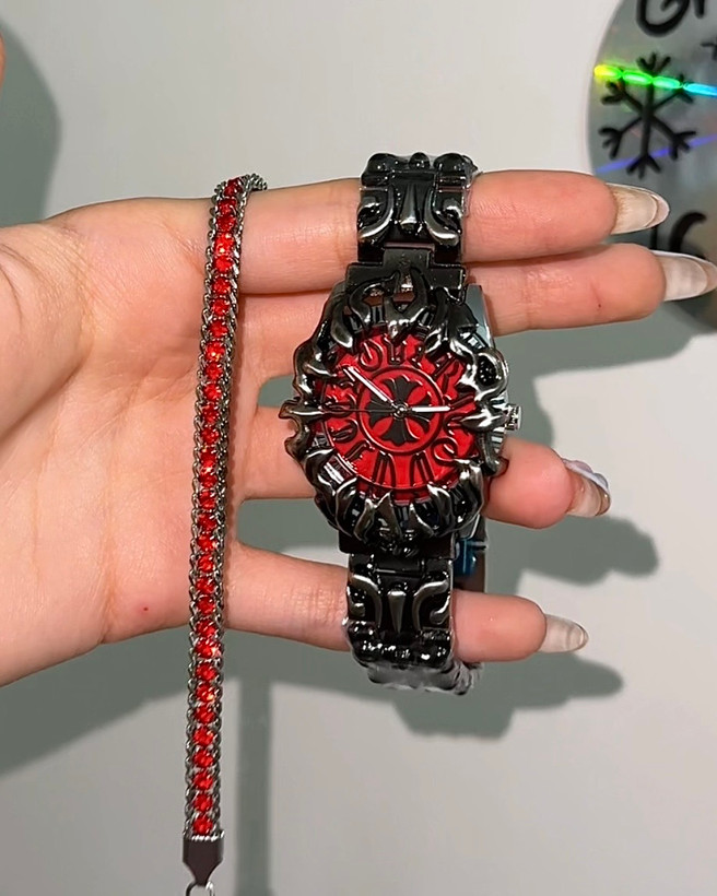 ساعت کروم هارتز Chrome Hearts قرمز